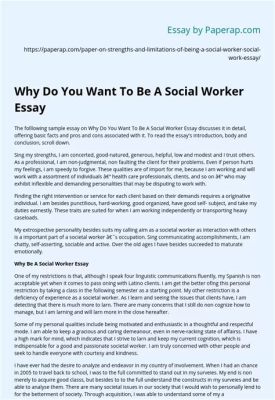 why i want to be a social worker essay: Exploring the Intersection of Passion and Purpose